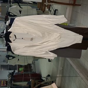 Zara white bodysuit in satin